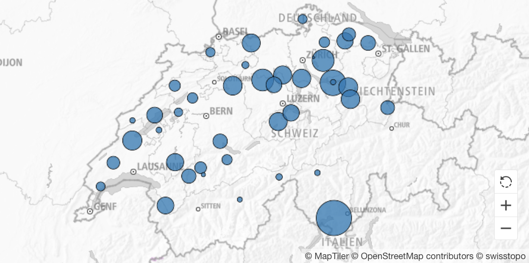 Schweiz Flugbewegungen