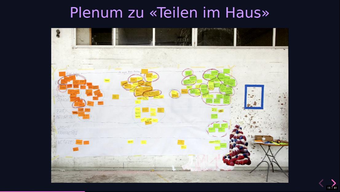 Wall of post-its